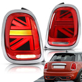 VLAND LED Tail Lights (Chrome Trim) - MINI / F55 / F56 / F57 / Cooper Hatch by VLAND YAB-MN-0328CR-P02