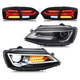 VLAND LED Headlights and Tail Lights - VW Mk6 Jetta by VLAND 0215A-S+0195A-P02