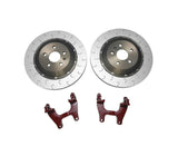 034 Motorsport Red 034 Motorsport 2-Piece Floating Rear Brake Rotor 355mm Upgrade - VW/Audi / Mk8 Golf R / 8Y S3 034-301-2012-RED