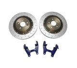 034 Motorsport Blue 034 Motorsport 2-Piece Floating Rear Brake Rotor 355mm Upgrade - VW/Audi / Mk8 Golf R / 8Y S3 034-301-2012-BLU