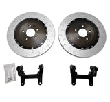 034 Motorsport 2-Piece Floating Rear Brake Rotor 370mm Upgrade for B9/B9.5 Audi A4/S4, A5/S5, Q5/SQ5, & RS4/RS5 by 034 Motorsport