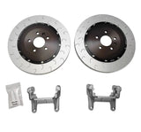 034 Motorsport 2-Piece Floating Rear Brake Rotor 370mm Upgrade for B9/B9.5 Audi A4/S4, A5/S5, Q5/SQ5, & RS4/RS5 by 034 Motorsport