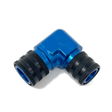 Precision Raceworks Precision Raceworks Fuel Line Fitting 90 Degree Double Quick Connect 9.89mm to 7.89mm 201-0182