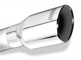 Borla Borla Universal Polished Tip Single Round Rolled Angle-Cut w/Clamp BOR-20154