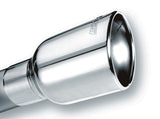 Borla Borla Universal Polished Tip Single Round Rolled Angle-Cut w/Clamp (inlet 2 1/2in. Outlet 4 x 4in) * BOR-20156