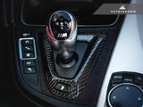 AutoTecknic Carbon Alcantara Shift Console Trim - F80 M3 | F82/ F83 M4 by AutoTecknic ATK-BM-0167-CF-M