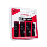 Vossen Lug-B Bolt 14X1.25 30mm Cone Seat Set of 4 Black by Vossen LUG-BL1425-30-BC