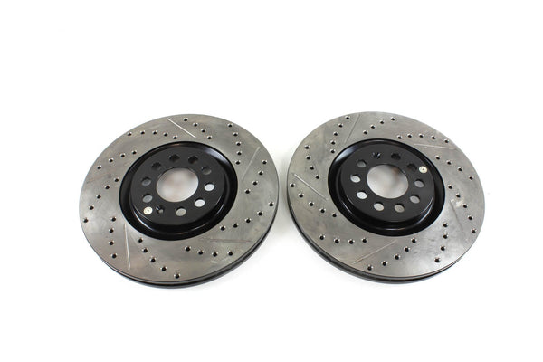 Stoptech StopTech Cryo Slotted & Drilled Sport Brake Rotors -  Set of 2 Rotors (312x25mm) Mk4 337 | 20th| GLi | TT Mk1  (OPEN BOX) 127.33062CL-R-SND