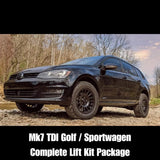 B2BFAB VW Golf | Sportwagen TDI Mk7 2015 Complete Lift Kit Package by B2B Fabrication