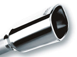 Borla Borla 2.25in Inlet 3.28in x 3.5in Square Rolled Angle Cut x 7.88in Long Exhaust Tip BOR-20241