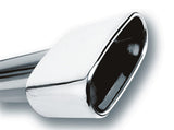 Borla Borla 2.5in Inlet 6.69in x 3in Rectangular Rolled Angle Cut Single Inlet x 5.63in Long Exhaust Tip BOR-20244