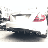 Suvneer Motorsports Suvneer DTM Designed W204 Facelift Carbon Fiber Diffuser W204CFDIF2-DTM