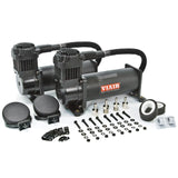 Viair 444C Air Compressor - Dual Compressor Kit (Stealth Black) by VIAIR 23444B