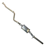 Techtonics 2.5" Stainless Ex Mk1 Jetta Ex w/Stainless Muffler