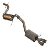 Techtonics Jetta 5 2.0T 2.5" Stainless w/2 Borla Mufflers & Dual Tips