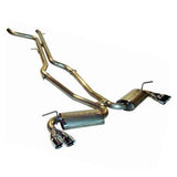 Techtonics Stainless Touareg Mk1 V8 Exhaust, Dual 2.5" w/2 Borla muffler
