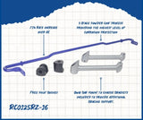 SuperPro 2022+ Subaru BRZ 16mm Adjustable Rear Sway Bar by Superpro SPRRC0125RZ-16