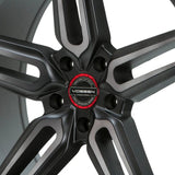 Vossen Billet Hybrid+Forged Small Center Cap W/ Red Surround by Vossen CAP-BSC-SM-HF-RD