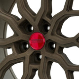 Vossen Hybrid Forged Center Cap - Transparent Red / Black by Vossen CAPVHFTRB