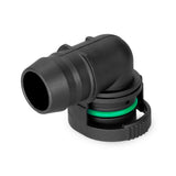 Nuke Performance BQL 22 Male to Convoluted hose, 90 Degree by Nuke Performance 290-22-108