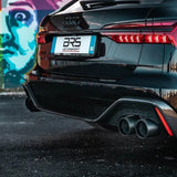 Capristo ECE Valved Exhaust w/ Carbon Tips (OE Actuators) - Audi / C8 / RS6 / RS7 by Capristo