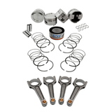 SPA Performance Forged Piston & Rings Set (83.5mm) w/ 159mm x 20mm High Performance Steel Basic Connecting Rod Set (3/8" Bolt) - VW / ABF / 2.0L 16v by SPA Performance CMBUSAMVLPTW40001