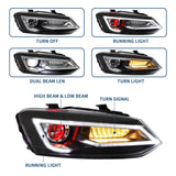 VLAND LED Headlights - VW Mk5 Polo by VLAND YAA-PL-0291HDem-GTI-RHD-P02