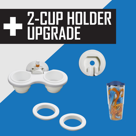 SeaSucker Vertical Mount / "The Works" - Tervis, Tumbler Ring, Yoebi Adaptor SeaSucker 2-Cup Holder - Upgrade Kit MK1103