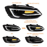 VLAND LED Headlights - VW Mk5 Polo by VLAND YAA-PL-0291H-DME-RHD-P02