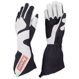 RaceQuip SFI-5 Gray/Black Long Angle Cut Glove by Racequip