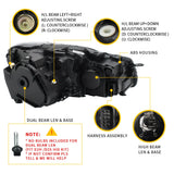 VLAND LED Headlights Halogen Models with Demon Eyes - VW / Mk6 / Golf