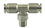 Turbosmart 1/8 NPT to TEE 1/4 Pushloc Stainless Steel by Turbosmart TS-0550-3055