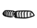 AutoTecknic Dry Carbon Dual-Slats Front Grille - G14/ G15/ G16 8-Series by AutoTecknic ATK-BM-0832-LCI