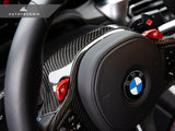 AutoTecknic Replacement Carbon Steering Wheel Top Cover - G80 M3 | G82/ G83 M4 by AutoTecknic ATK-BM-0411-2