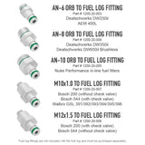 Nuke Performance Fuel Log 4-port collector, AN-8 by Nuke Performance 125-01-201
