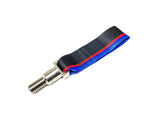 AutoTecknic Stainless Steel Tow Strap - F82 M4 Black with Tri-Color (CLEARANCE) by AutoTecknic ATK-AT-0002-BLK-CLR