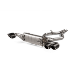 Akrapovic 2017+ Alfa Romeo Stelvio Quadrifoglio Slip-On Line (Titanium) w/Titanium/Carbon Fiber Tips by Akrapovic S-AR/TI/6H