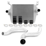 Mishimoto Ford 7.3L Powerstroke Intercooler Kit, 1999-2003 Silver Cooler, Polished Pipes