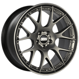 BBS CH-RII 21" 5x108 Satin Black w/ Polished Lip by BBS CH612PBPO-MTSP