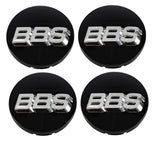 BBS Center Cap 56mm Black/Silver 3D Floating (Set of 4) by BBS Hardware HW58071063.4