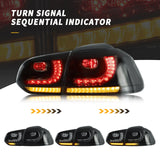 VLAND LED Headlights and Tail Lights (w/ Demon Eyes) - VW Mk6 Golf by VLAND 0197A-DEM+0183A-RS-LHD-P02