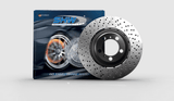 SHW Performance SHW Performance 21-22 Audi RS6 4.0L V8 Rear Drilled-Dimpled Lightweight Brake Rotor ARX40483