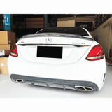 Suvneer Motorsports Suvneer R1 Designed W205 Sedan Carbon Fiber Trunk Spoiler W2054DVTNKLIP