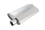 Borla Borla Universal Pro-XS Muffler Oval 3in Inlet/Outlet Offset/Offset Notched Muffler BOR-400491