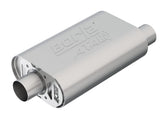 Borla Borla CrateMuffler SBC Stock Output 283/327/350 V8 2.5in Offset/Center 14inx4.35inx9in Oval Muffler BOR-400826