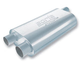 Borla Borla Universal Oval Transverse Single 3in Inlet/2.5in Outlet 19in x 10.25in x 5.5in Turbo Muffler BOR-40474