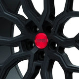 Vossen Hybrid Forged Center Cap - Transparent Red / Black by Vossen CAPVHFTRB