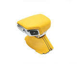 BFI Audi C8 / 4M Shift Knob Cover - Giallo Taurus Yellow Napa Leather by BFI 4234-4K-55