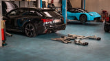 Capristo ECE Valved Exhaust w/ Carbon Tips (OE Actuators) - Audi / C8 / RS6 / RS7 by Capristo
