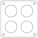 Cometic Holley Dominator 4-Hole .060in Fiber Carburetor Gasket - 2.00in Holes by Cometic CGS-C15314FC